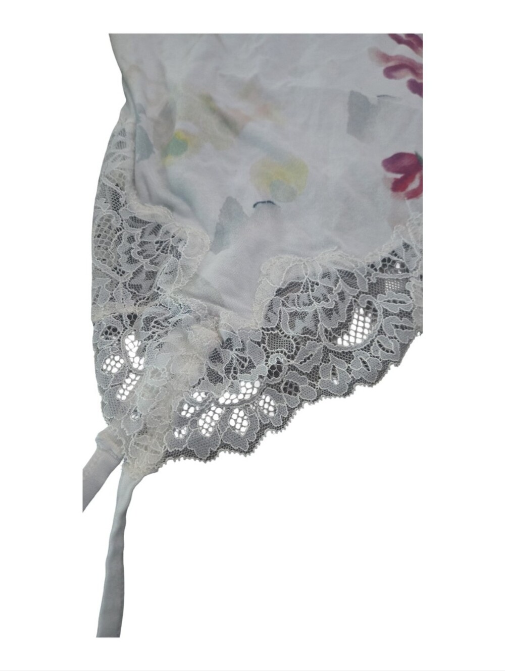 Soma White Branded Floral Feminine Festival Cozy Soft Cotton Y2K Cami XS - Picture 8 of 15